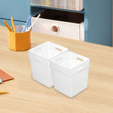 Maxbell 2x Refrigerator Organizer Box Refrigerator Side Door Box for Fruits Cabinets White