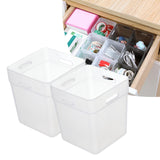 Maxbell 2x Refrigerator Organizer Box Refrigerator Side Door Box for Fruits Cabinets White