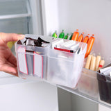 Maxbell 2x Refrigerator Organizer Box Refrigerator Side Door Box for Fruits Cabinets White