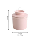 Maxbell Ceramic Butter Crock Practical Butter Jar with Lid for Soft Butter Cafe Home