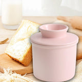 Maxbell Ceramic Butter Crock Practical Butter Jar with Lid for Soft Butter Cafe Home