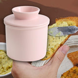 Maxbell Ceramic Butter Crock Practical Butter Jar with Lid for Soft Butter Cafe Home