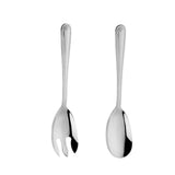 Maxbell Salad Spoon Fork Reusable Long Handle Flatware Set for Kitchen Dinner Hiking A