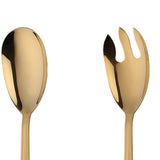 Maxbell Salad Spoon Fork Reusable Long Handle Flatware Set for Kitchen Dinner Hiking B