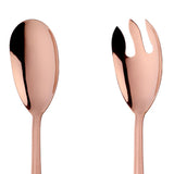 Maxbell Salad Spoon Fork Reusable Long Handle Flatware Set for Kitchen Dinner Hiking C