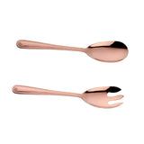 Maxbell Salad Spoon Fork Reusable Long Handle Flatware Set for Kitchen Dinner Hiking C