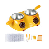 Maxbell Electric Fondue Pot Mini Fondue Candy Maker for Milk Chocolate Cheese Butter yellow