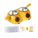Maxbell Electric Fondue Pot Mini Fondue Candy Maker for Milk Chocolate Cheese Butter yellow