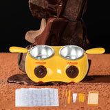 Maxbell Electric Fondue Pot Mini Fondue Candy Maker for Milk Chocolate Cheese Butter yellow