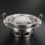 Maxbell BBQ Pot Pan 28cm Cookware Utensil Dual Use BBQ Pan for Meats Vegetables