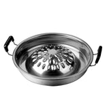 Maxbell BBQ Pot Pan 28cm Cookware Utensil Dual Use BBQ Pan for Meats Vegetables