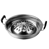 Maxbell BBQ Pot Pan 28cm Cookware Utensil Dual Use BBQ Pan for Meats Vegetables