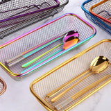 Maxbell Flatware Basket Practical Cutlery Storage Rack for Cabinet Kitchen Chopstick A