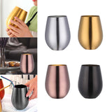 Maxbell Stainless Steel Beer Mug Stemless Cocktail Mug for Bar Drinkware Home Hiking Silver