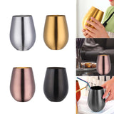 Maxbell Stainless Steel Beer Mug Stemless Cocktail Mug for Bar Drinkware Home Hiking Silver