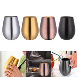 Maxbell Stainless Steel Beer Mug Stemless Cocktail Mug for Bar Drinkware Home Hiking Silver