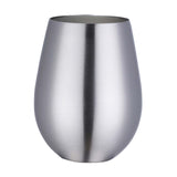 Maxbell Stainless Steel Beer Mug Stemless Cocktail Mug for Bar Drinkware Home Hiking Silver
