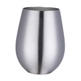 Maxbell Stainless Steel Beer Mug Stemless Cocktail Mug for Bar Drinkware Home Hiking Silver