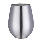 Maxbell Stainless Steel Beer Mug Stemless Cocktail Mug for Bar Drinkware Home Hiking Silver