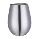 Maxbell Stainless Steel Beer Mug Stemless Cocktail Mug for Bar Drinkware Home Hiking Silver