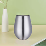 Maxbell Stainless Steel Beer Mug Stemless Cocktail Mug for Bar Drinkware Home Hiking Silver