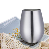 Maxbell Stainless Steel Beer Mug Stemless Cocktail Mug for Bar Drinkware Home Hiking Silver