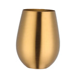 Maxbell Stainless Steel Beer Mug Stemless Cocktail Mug for Bar Drinkware Home Hiking Gold