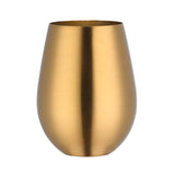 Maxbell Stainless Steel Beer Mug Stemless Cocktail Mug for Bar Drinkware Home Hiking Gold