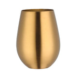 Maxbell Stainless Steel Beer Mug Stemless Cocktail Mug for Bar Drinkware Home Hiking Gold