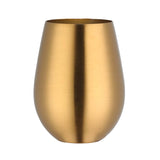 Maxbell Stainless Steel Beer Mug Stemless Cocktail Mug for Bar Drinkware Home Hiking Gold