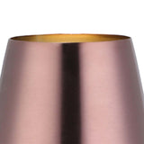 Maxbell Stainless Steel Beer Mug Stemless Cocktail Mug for Bar Drinkware Home Hiking Rose Gold