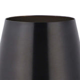 Maxbell Stainless Steel Beer Mug Stemless Cocktail Mug for Bar Drinkware Home Hiking Black