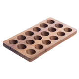 Maxbell Egg Holder Deviled Egg Rustic Premium Egg Container Reusable Wooden Egg Tray