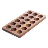 Maxbell Egg Holder Deviled Egg Rustic Premium Egg Container Reusable Wooden Egg Tray
