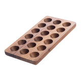 Maxbell Egg Holder Deviled Egg Rustic Premium Egg Container Reusable Wooden Egg Tray