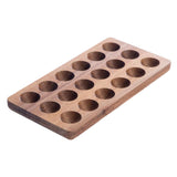 Maxbell Egg Holder Deviled Egg Rustic Premium Egg Container Reusable Wooden Egg Tray