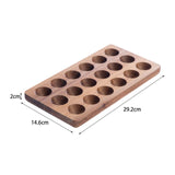Maxbell Egg Holder Deviled Egg Rustic Premium Egg Container Reusable Wooden Egg Tray