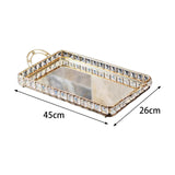Maxbell Vanity Tray Decorative Tray Skincare Organizer for Bedroom Toilet Home Decor 45x26x7cm