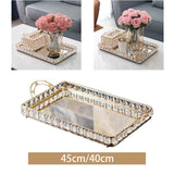 Maxbell Vanity Tray Decorative Tray Skincare Organizer for Bedroom Toilet Home Decor 45x26x7cm