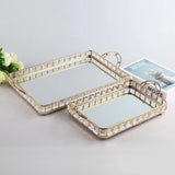Maxbell Vanity Tray Decorative Tray Skincare Organizer for Bedroom Toilet Home Decor 45x26x7cm