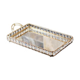 Maxbell Vanity Tray Decorative Tray Skincare Organizer for Bedroom Toilet Home Decor 40x21x7cm