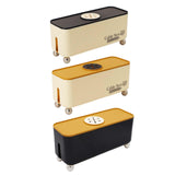 Maxbell Power Strip Box Desktop with Holes Cord Box Hider for Home Adapters USB Hubs Black Lid