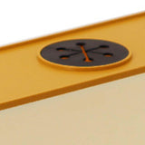 Maxbell Power Strip Box Desktop with Holes Cord Box Hider for Home Adapters USB Hubs Orange Lid