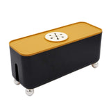 Maxbell Power Strip Box Desktop with Holes Cord Box Hider for Home Adapters USB Hubs Black