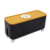 Maxbell Power Strip Box Desktop with Holes Cord Box Hider for Home Adapters USB Hubs Black