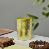 Maxbell Copper Cup Collectibles Coffee Powder Dispenser Cup for Bar Party Decoration Yellow
