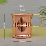 Maxbell Water Cup Wedding Holiday Beverage Cup Handcrafted Copper Cup Decor Ornament 350ml