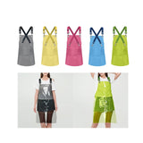 Maxbell Transparent Apron Gardening Durable Chef Apron Nordic DIY Occasion TPU Apron black