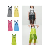 Maxbell Transparent Apron Gardening Durable Chef Apron Nordic DIY Occasion TPU Apron black