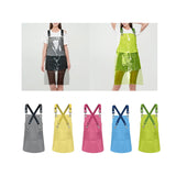 Maxbell Transparent Apron Gardening Durable Chef Apron Nordic DIY Occasion TPU Apron black